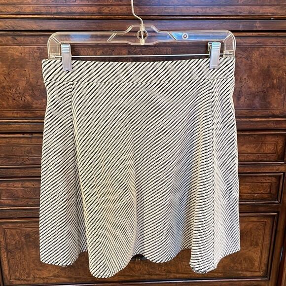 Ann Taylor Petit black and white zig zap woman’s skirt - Picture 5 of 8